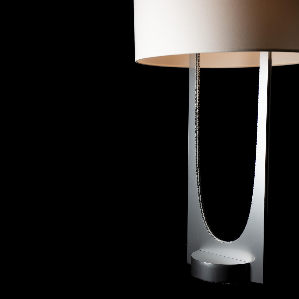 Hubbardton Forge 2023 Sterling Sterling Natural Anna Shade (SF) Cypress Table Lamp