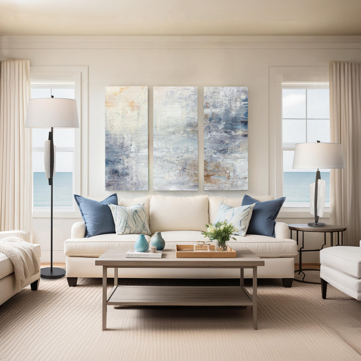 Hubbardton Forge 2025 Dark Smoke Alabaster Natural Anna Shade (SF) Volterra Table Lamp