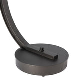 Hubbardton Forge 2025 Oil Rubbed Bronze Clear Glass (ZM) Glissade LED Table Lamp