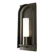 Hubbardton Forge 2024 Oil Rubbed Bronze Opal Glass (GG) Triomphe Small Outdoor Sconce