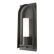 Hubbardton Forge 2024 Natural Iron Opal Glass (GG) Triomphe Small Outdoor Sconce