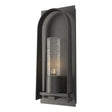 Hubbardton Forge 2024 Natural Iron Seeded Clear Glass (II) Triomphe Small Outdoor Sconce