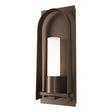 Hubbardton Forge 2024 Coastal Bronze Opal Glass (GG) Triomphe Small Outdoor Sconce