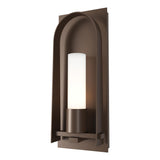 Hubbardton Forge 2024 Coastal Bronze Opal Glass (GG) Triomphe Small Outdoor Sconce