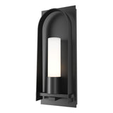 Hubbardton Forge 2024 Coastal Black Opal Glass (GG) Triomphe Small Outdoor Sconce