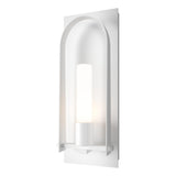 Hubbardton Forge 2024 Coastal White Opal Glass (GG) Triomphe Medium Outdoor Sconce