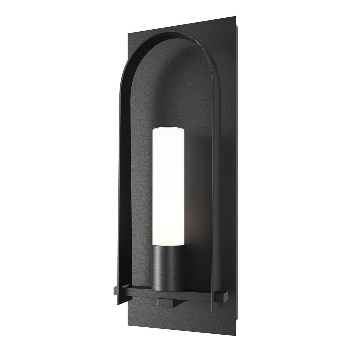 Hubbardton Forge 2024 Coastal Black Opal Glass (GG) Triomphe Medium Outdoor Sconce