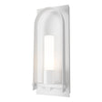 Hubbardton Forge 2024 Coastal White Opal Glass (GG) Triomphe Large Outdoor Sconce