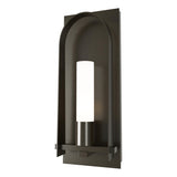 Hubbardton Forge 2024 Oil Rubbed Bronze Opal Glass (GG) Triomphe Large Outdoor Sconce