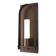 Hubbardton Forge 2024 Coastal Bronze Opal Glass (GG) Triomphe Large Outdoor Sconce