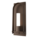 Hubbardton Forge 2024 Coastal Bronze Opal Glass (GG) Triomphe Large Outdoor Sconce