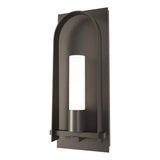Hubbardton Forge 2024 Coastal Dark Smoke Opal Glass (GG) Triomphe Large Outdoor Sconce
