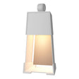 Hubbardton Forge 2024 Coastal White Coastal Burnished Steel Revere Small Outdoor Sconce