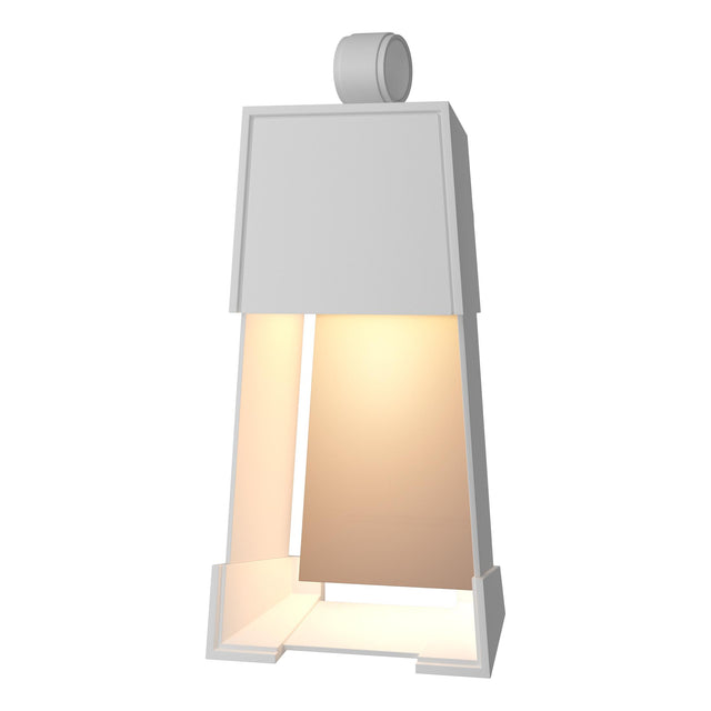 Hubbardton Forge 2024 Coastal White Coastal Burnished Steel Revere Small Outdoor Sconce