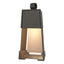 Hubbardton Forge 2024 Coastal Dark Smoke Coastal Burnished Steel Revere Small Outdoor Sconce
