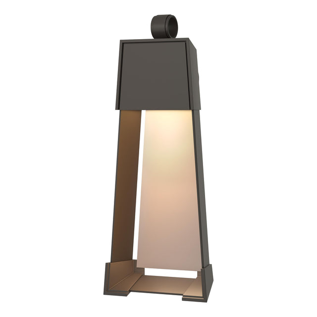 Hubbardton Forge 2024 Coastal Dark Smoke Coastal Burnished Steel Revere Medium Outdoor Sconce