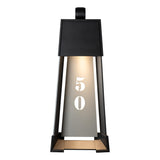 Hubbardton Forge 2024 Coastal Black Coastal Burnished Steel Revere Medium Outdoor Sconce