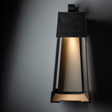 Hubbardton Forge 2024 Coastal Black Coastal Burnished Steel Revere Medium Outdoor Sconce
