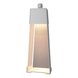 Hubbardton Forge 2024 Coastal White Coastal Burnished Steel Revere Large Outdoor Sconce