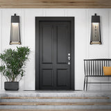 Hubbardton Forge 2024 Coastal Black Coastal Burnished Steel Revere Large Outdoor Sconce