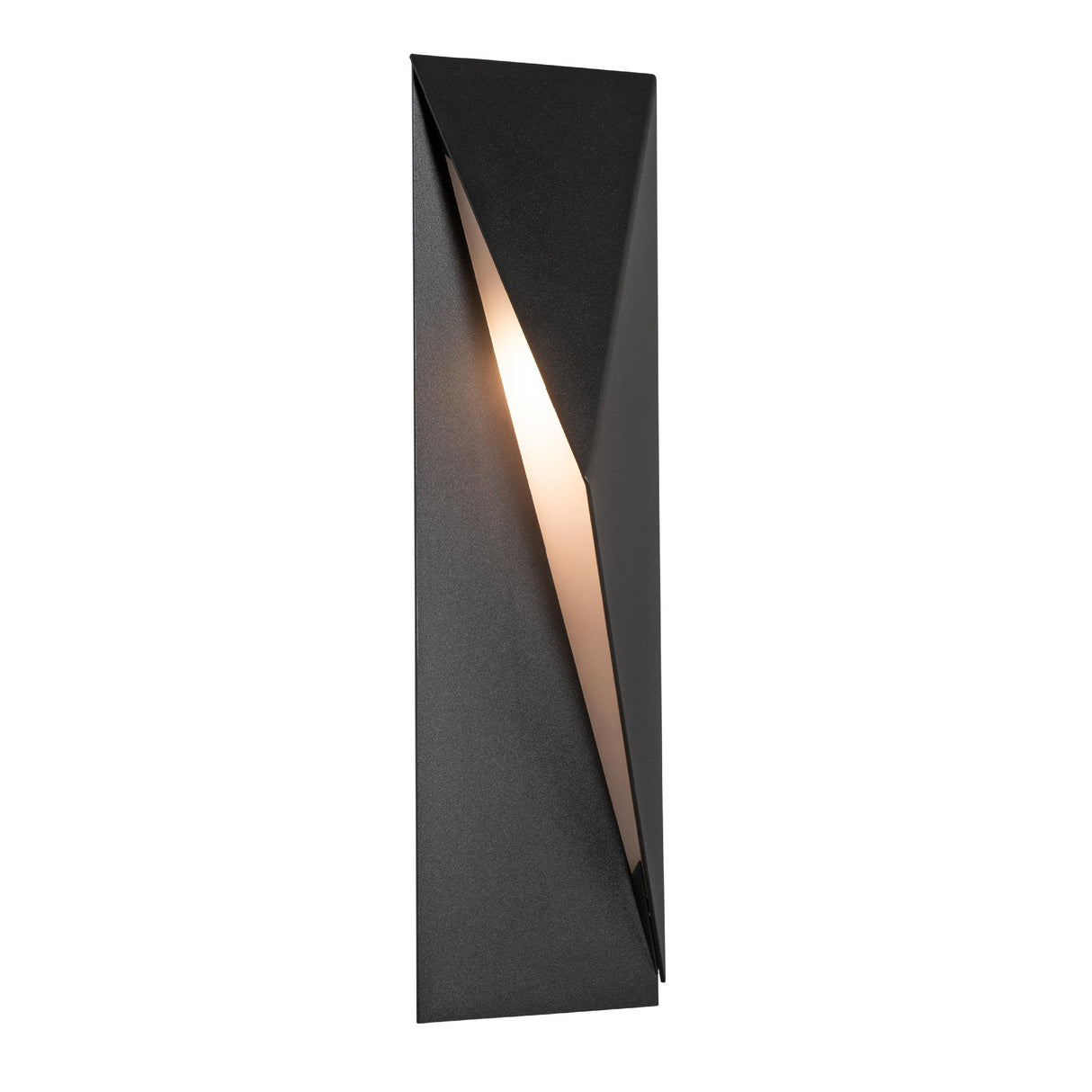 Hubbardton Forge 2024 Coastal Black Right Carbon Small Outdoor Sconce