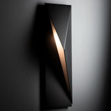 Hubbardton Forge 2024 Coastal Black Right Carbon Small Outdoor Sconce