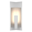 Hubbardton Forge 2024 Coastal White Frosted Glass (FD) Summit Small Outdoor Sconce