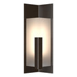 Hubbardton Forge 2024 Oil Rubbed Bronze Frosted Glass (FD) Summit Small Outdoor Sconce