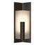 Hubbardton Forge 2024 Oil Rubbed Bronze Frosted Glass (FD) Summit Small Outdoor Sconce