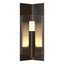 Hubbardton Forge 2024 Oil Rubbed Bronze Clear Glass (ZM) Summit Small Outdoor Sconce