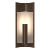 Hubbardton Forge 2024 Coastal Bronze Frosted Glass (FD) Summit Small Outdoor Sconce