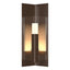 Hubbardton Forge 2024 Coastal Bronze Clear Glass (ZM) Summit Small Outdoor Sconce