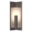 Hubbardton Forge 2024 Coastal Dark Smoke Frosted Glass (FD) Summit Small Outdoor Sconce