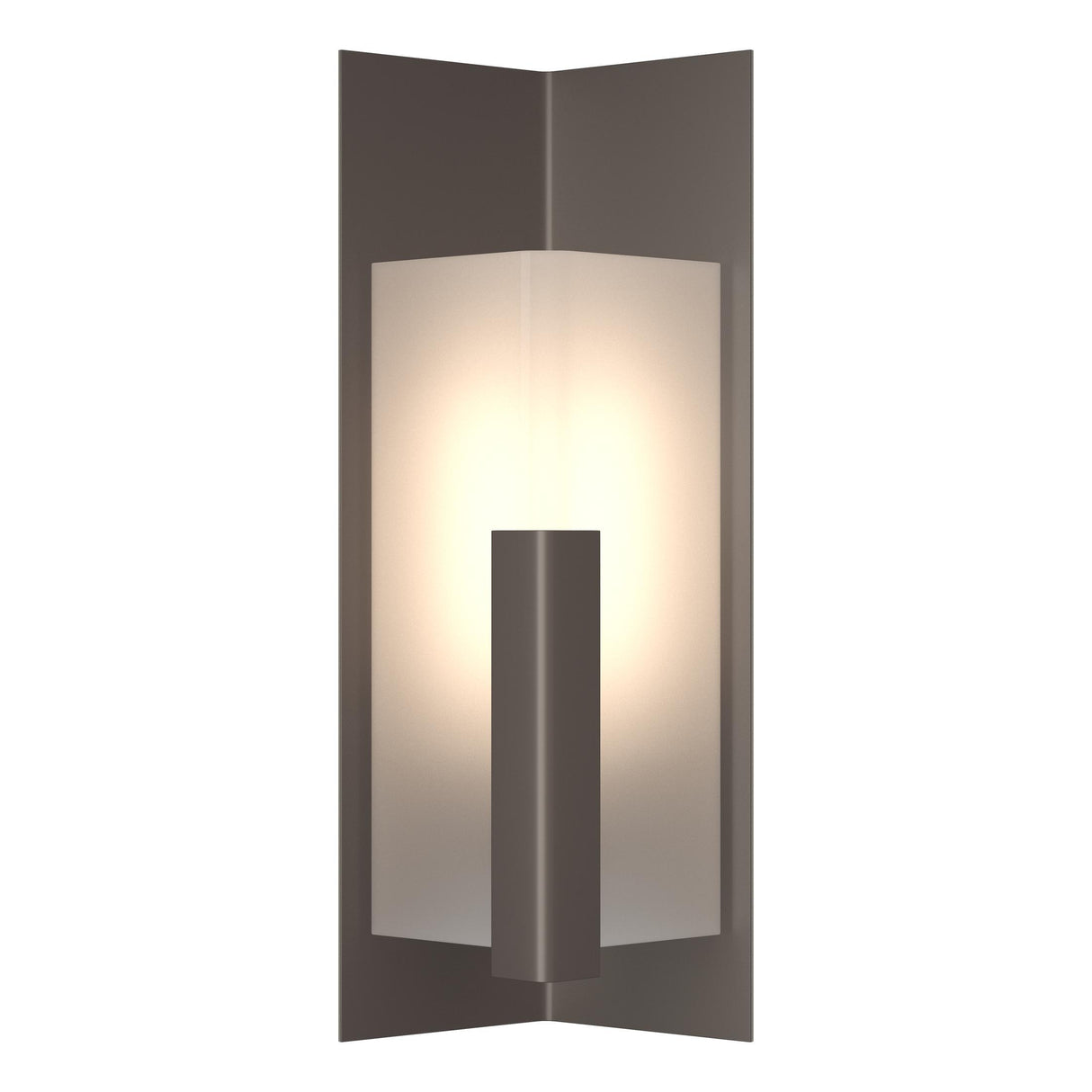 Hubbardton Forge 2024 Coastal Dark Smoke Frosted Glass (FD) Summit Small Outdoor Sconce