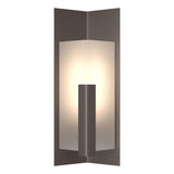 Hubbardton Forge 2024 Coastal Dark Smoke Frosted Glass (FD) Summit Small Outdoor Sconce