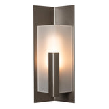 Hubbardton Forge 2024 Coastal Dark Smoke Frosted Glass (FD) Summit Small Outdoor Sconce