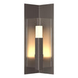 Hubbardton Forge 2024 Coastal Dark Smoke Clear Glass (ZM) Summit Small Outdoor Sconce