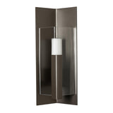 Hubbardton Forge 2024 Coastal Dark Smoke Clear Glass (ZM) Summit Small Outdoor Sconce
