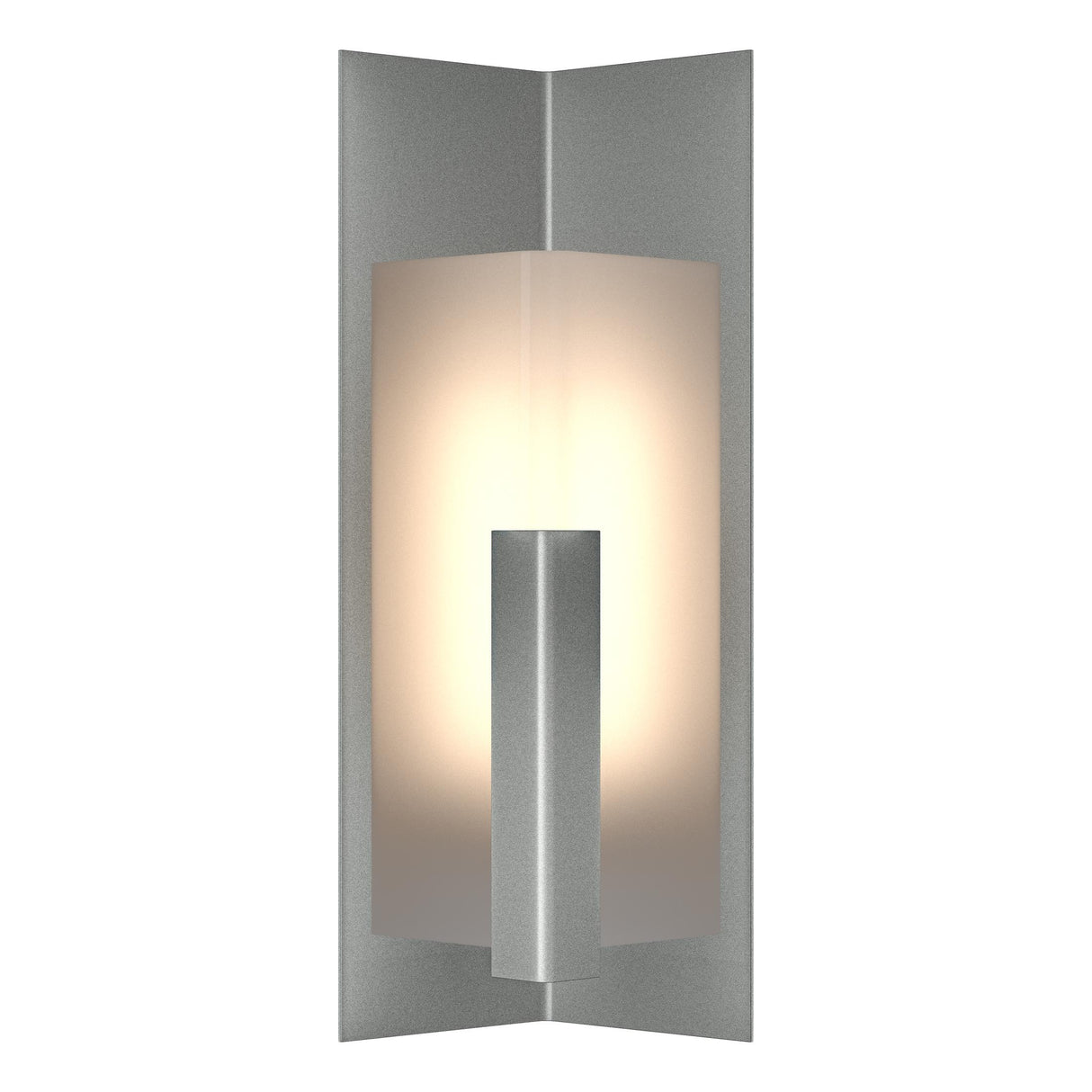 Hubbardton Forge 2024 Coastal Burnished Steel Frosted Glass (FD) Summit Small Outdoor Sconce