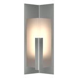 Hubbardton Forge 2024 Coastal Burnished Steel Frosted Glass (FD) Summit Small Outdoor Sconce