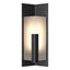 Hubbardton Forge 2024 Coastal Black Frosted Glass (FD) Summit Small Outdoor Sconce