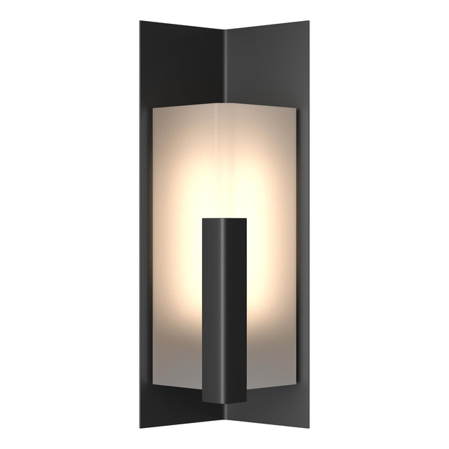 Hubbardton Forge 2024 Coastal Black Frosted Glass (FD) Summit Small Outdoor Sconce
