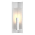 Hubbardton Forge 2024 Coastal White Frosted Glass (FD) Summit Medium Outdoor Sconce