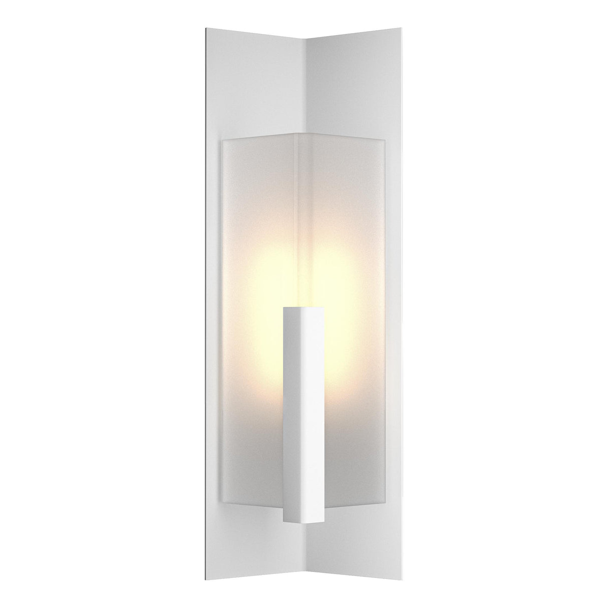 Hubbardton Forge 2024 Coastal White Frosted Glass (FD) Summit Medium Outdoor Sconce