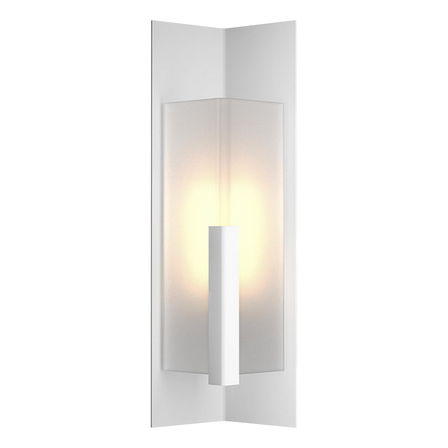 Hubbardton Forge 2024 Coastal White Frosted Glass (FD) Summit Medium Outdoor Sconce