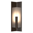 Hubbardton Forge 2024 Oil Rubbed Bronze Frosted Glass (FD) Summit Medium Outdoor Sconce