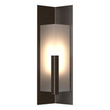 Hubbardton Forge 2024 Oil Rubbed Bronze Frosted Glass (FD) Summit Medium Outdoor Sconce