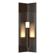 Hubbardton Forge 2024 Oil Rubbed Bronze Clear Glass (ZM) Summit Medium Outdoor Sconce