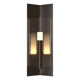 Hubbardton Forge 2024 Oil Rubbed Bronze Clear Glass (ZM) Summit Medium Outdoor Sconce