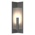 Hubbardton Forge 2024 Natural Iron Frosted Glass (FD) Summit Medium Outdoor Sconce